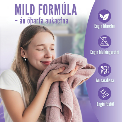 Flekkfritt Mýkingararkir Lavender Serenity 50stk <100 þvottar