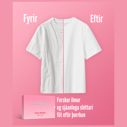 Flekkfritt Þurrkaraarkir Blossom Kiss 40 stk