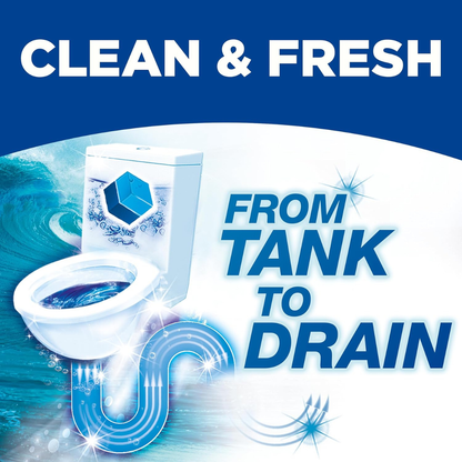 Bloo 3in1 Toilet Cistern Blocks Original Blue 2x50g