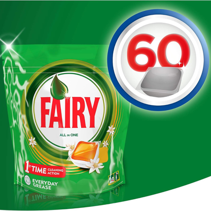 Fairy Original All in One Dishwasher Capsules Orange 60pk
