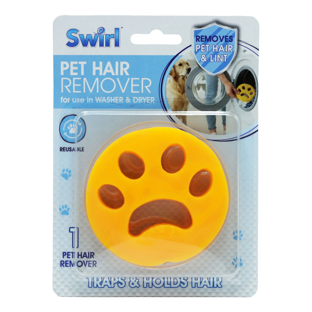 Swirl Pet Hair Remover 1pk Yellow