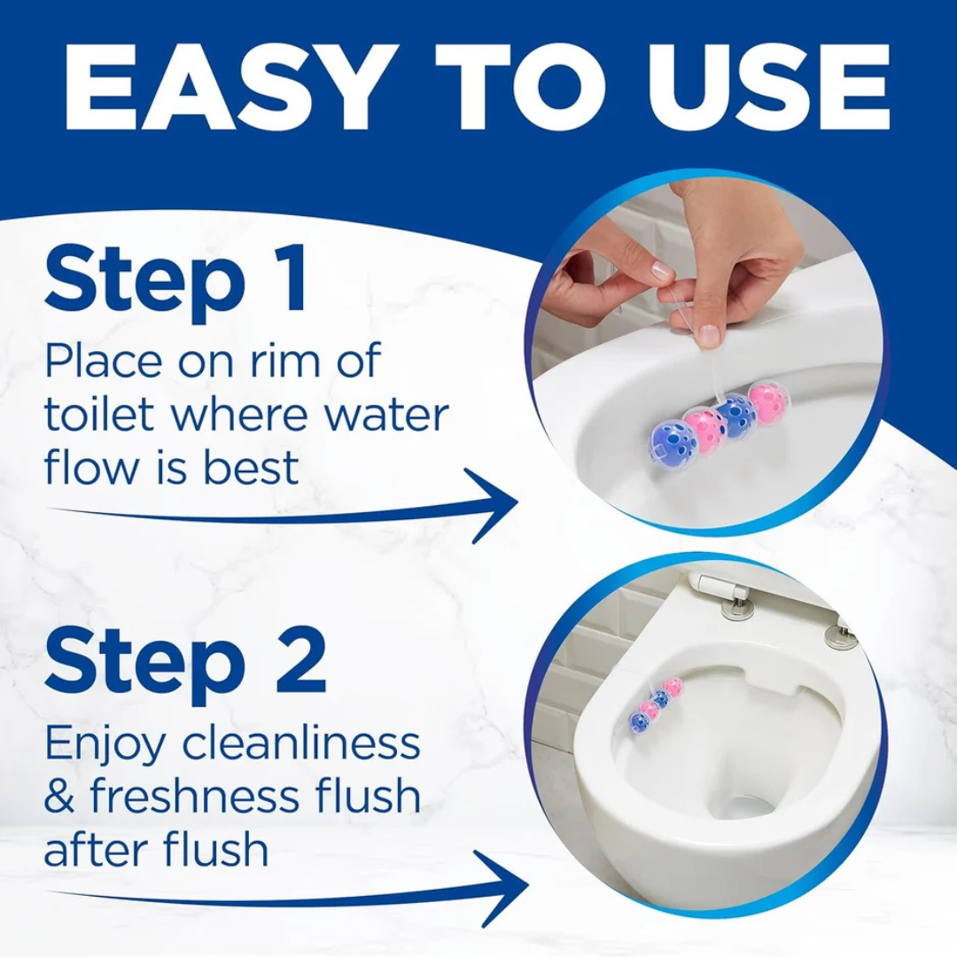 Bloo Power Active Toilet Rim Block Flower 2x50g