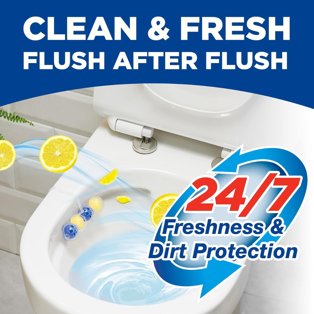 Bloo Power Active Toilet Rim Block Lemon 2x50g