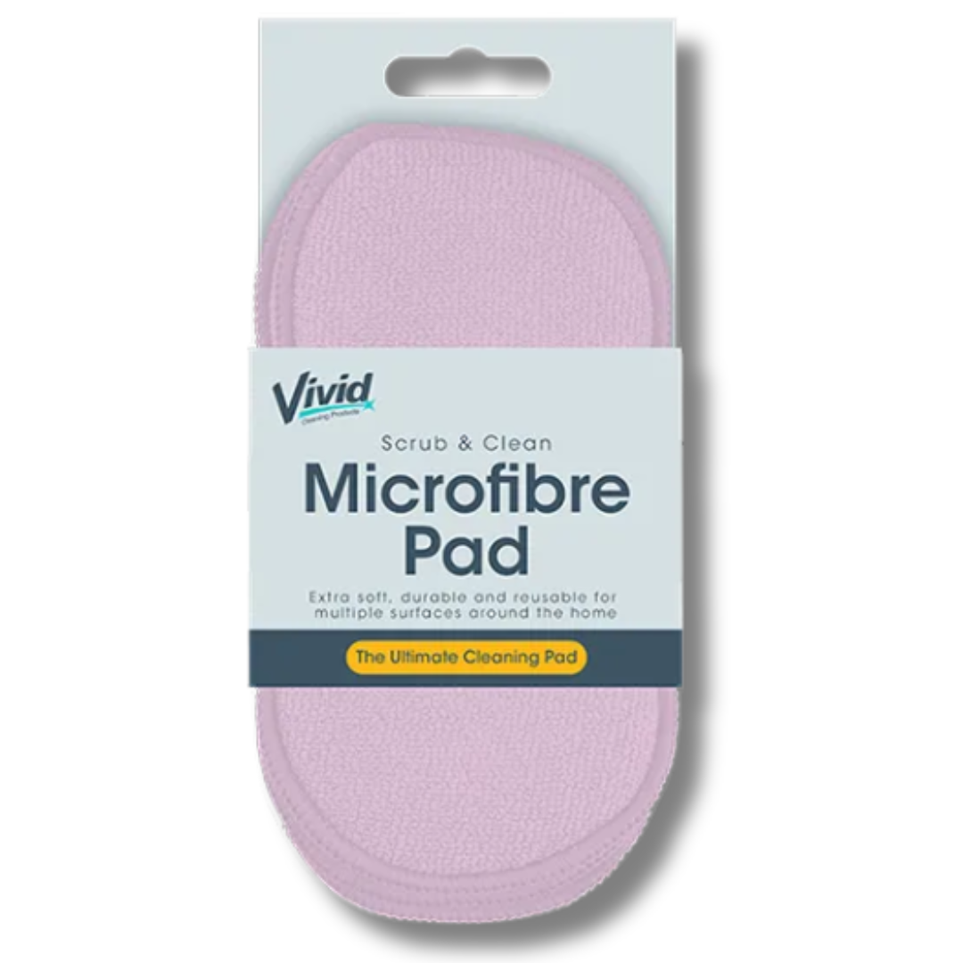 Vivid Scrub & Clean Microfiber Pad Pink 1stk