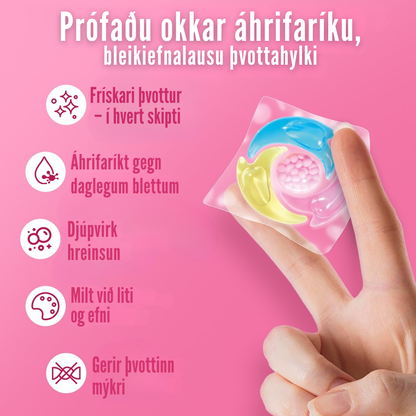 Flekkfritt 4 i 1 Þvottahylki  Floral Swirl 40 stk