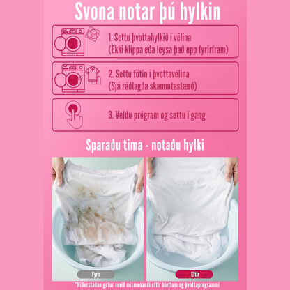 Flekkfritt 4 i 1 Þvottahylki  Floral Swirl 40 stk