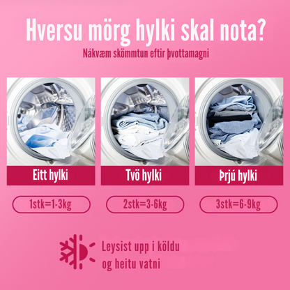 Flekkfritt 4 i 1 Þvottahylki  Floral Swirl 40 stk