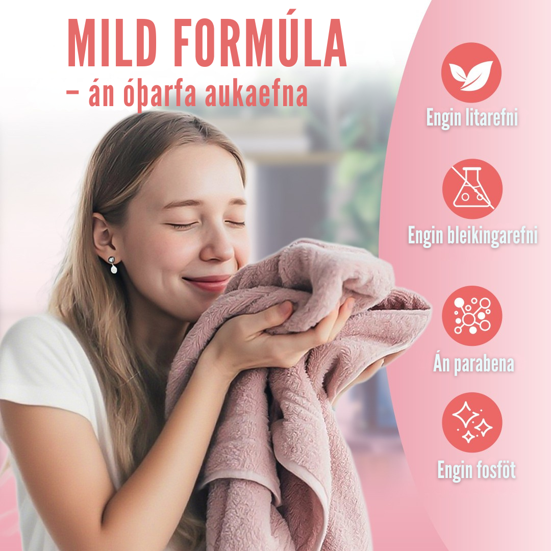 Flekkfritt Mýkingararkir Blossom Kiss 50stk <100 þvottar