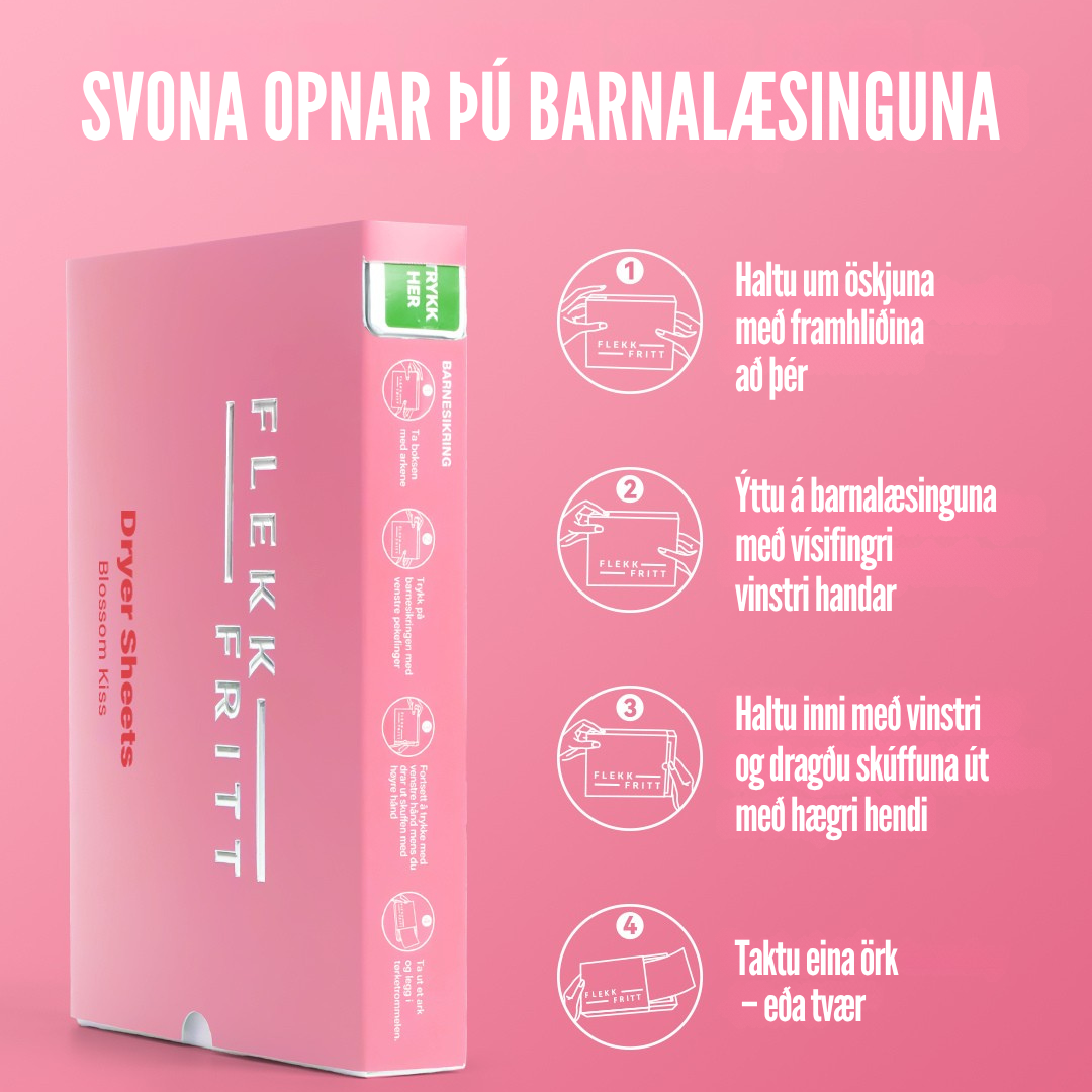 Flekkfritt Þurrkaraarkir Blossom Kiss 40 stk