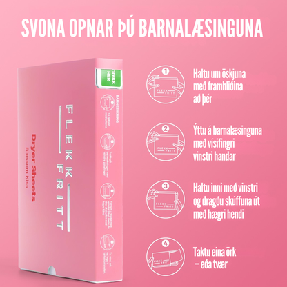 Flekkfritt Þurrkaraarkir Blossom Kiss 40 stk