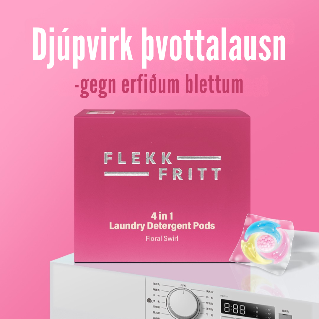 Flekkfritt 4 i 1 Þvottahylki  Floral Swirl 40 stk