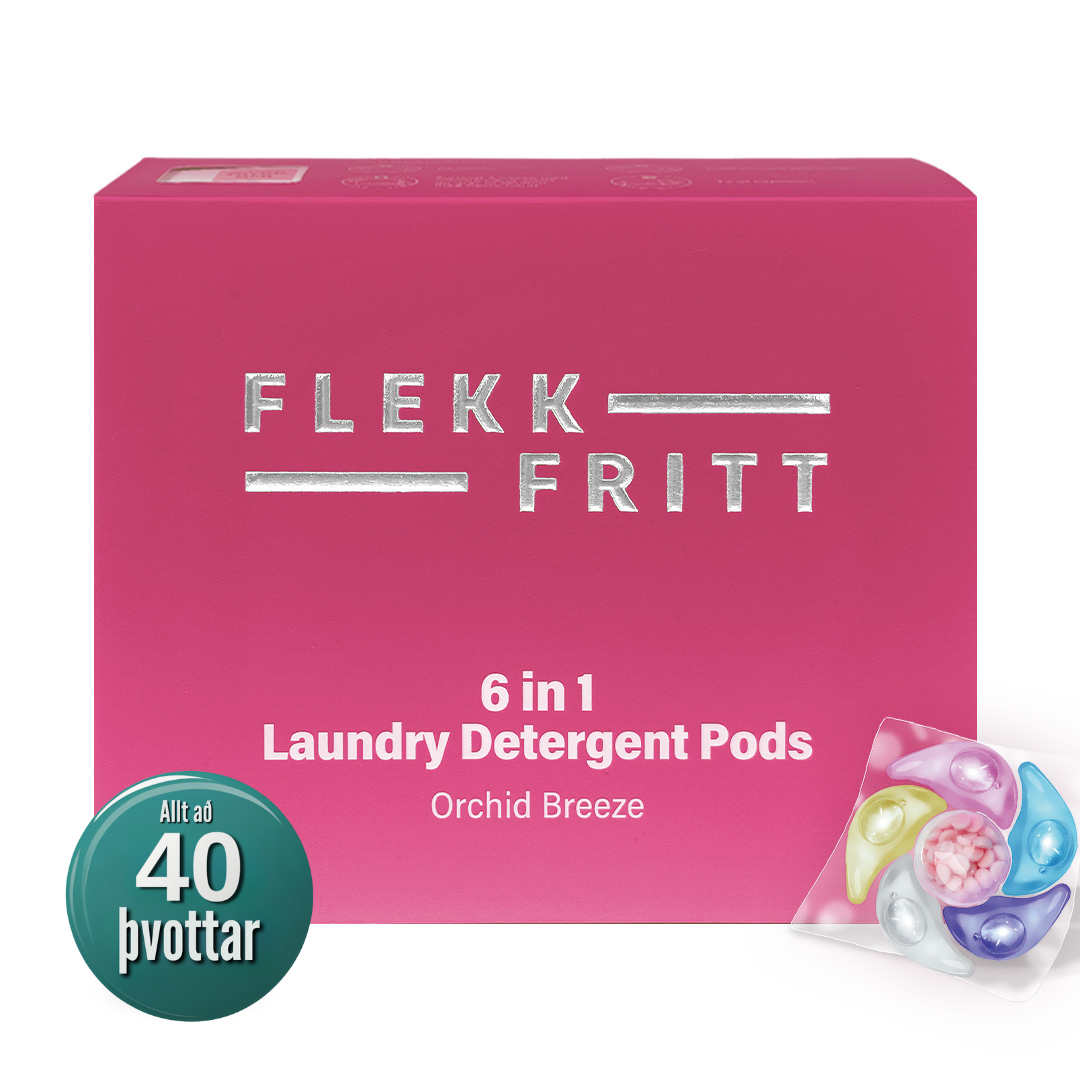 Flekkfritt 6 i 1 Þvottahylki Orchid Breeze 40 stk