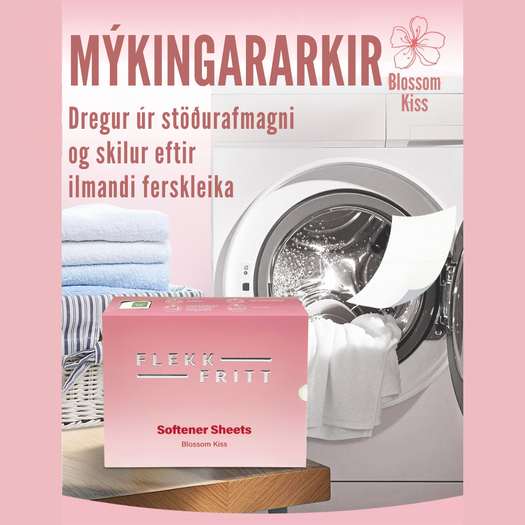 Flekkfritt Mýkingararkir Blossom Kiss 50stk <100 þvottar