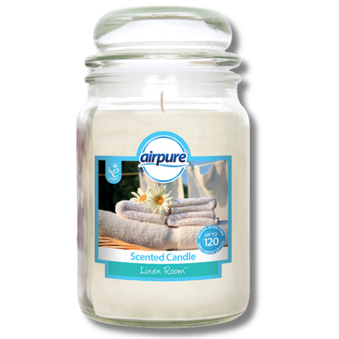 Airpure Jar Candle Linen Room 510g