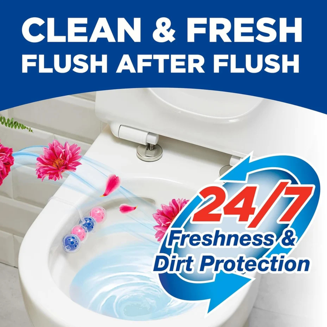 Bloo Power Active Toilet Rim Block Flower 2x50g