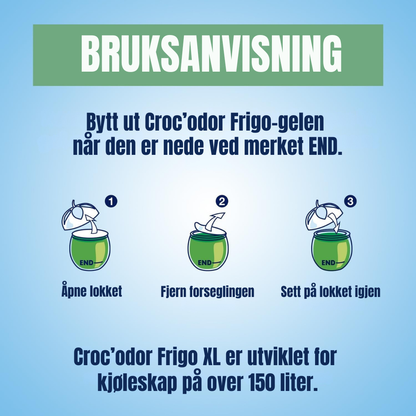 Croc'Odor Fridge XL – Lyktareyðir fyrir ísskápa 140g