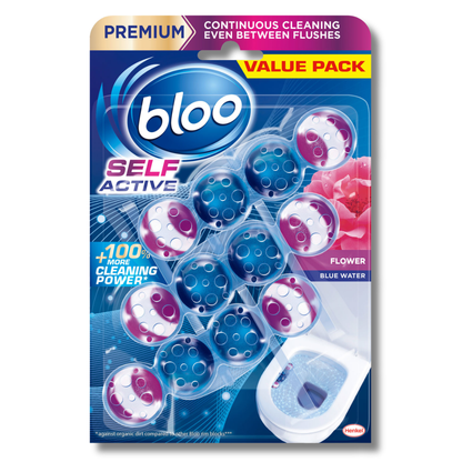 Bloo Colour Self Active Toilet Rim Block Flower 3x50g