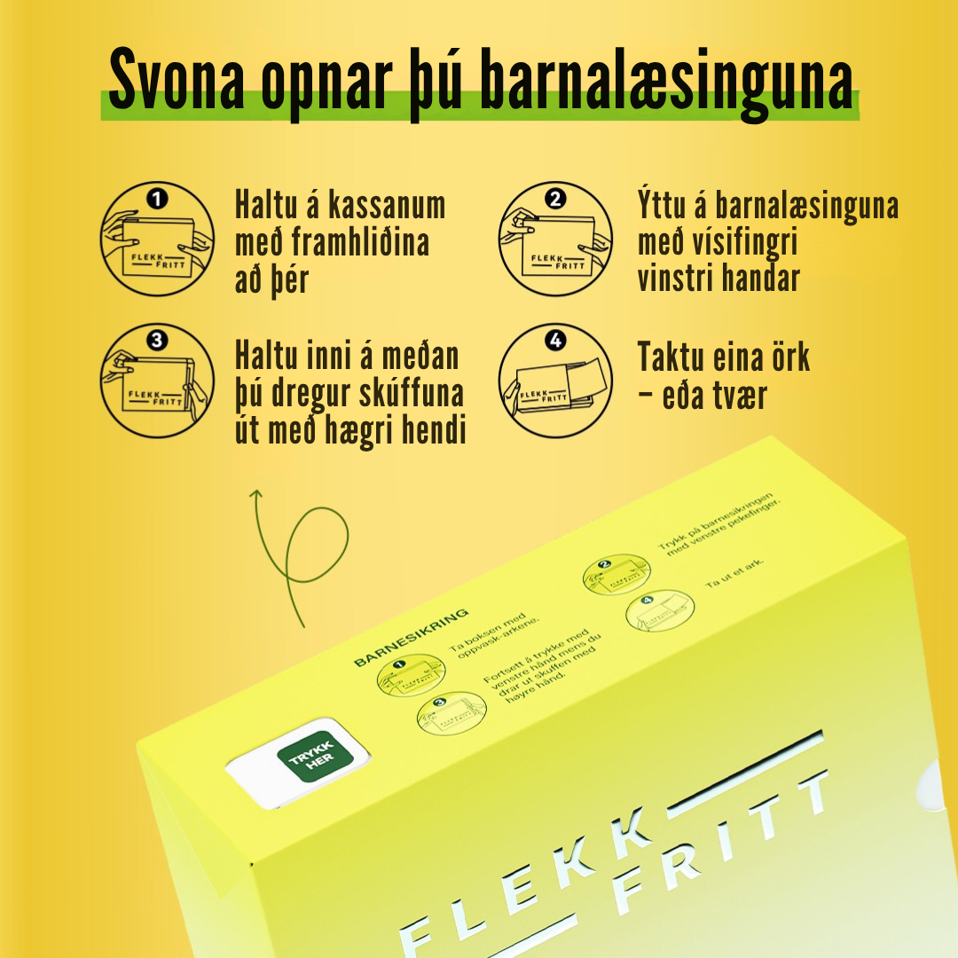 Flekkfritt Uppvaskarkir Citrus Spark 50stk <100 þvottar