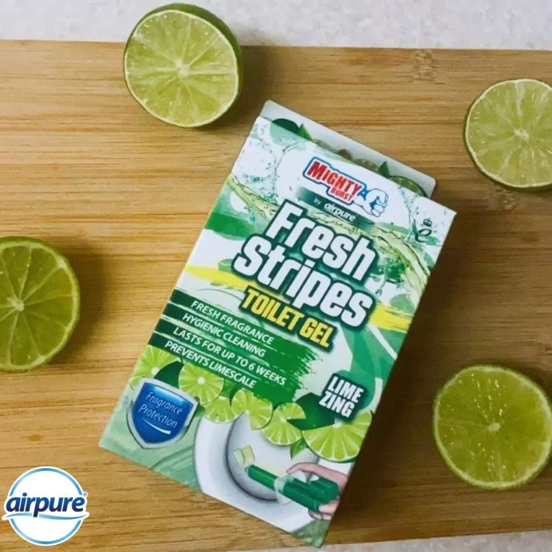 Airpure Fresh Stipes Toilet Gel Lime Zing 45ml