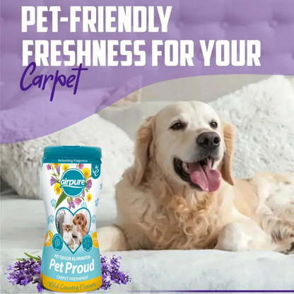 Airpure Petproud Carpet Freshener Wild Country Flowers 500g