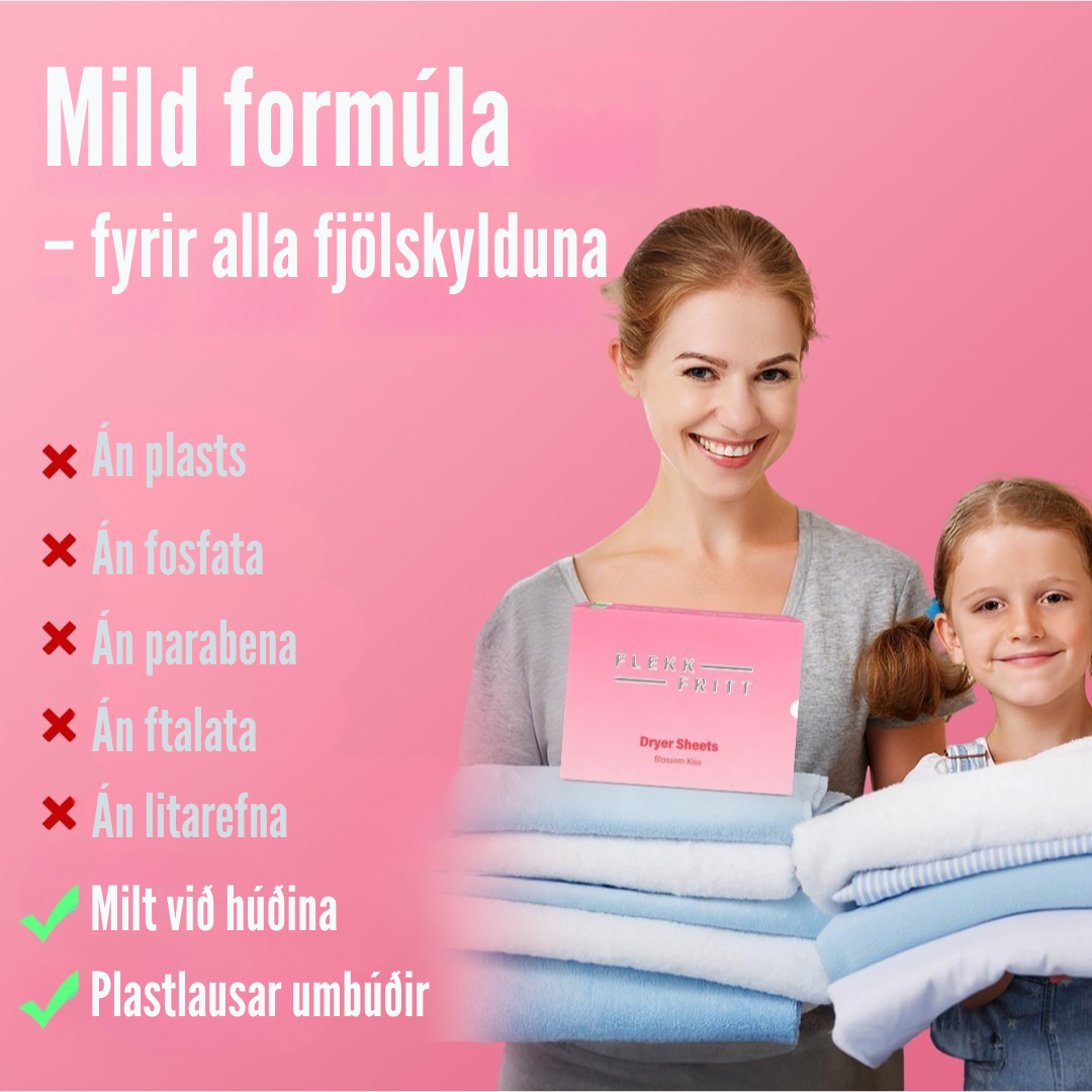 Flekkfritt Þurrkaraarkir Blossom Kiss 40 stk