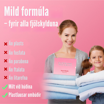 Flekkfritt Þurrkaraarkir Blossom Kiss 40 stk