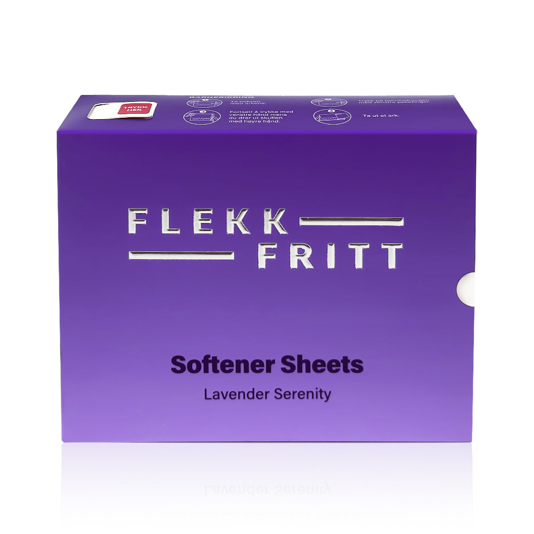 Flekkfritt Mýkingararkir Lavender Serenity 50stk <100 þvottar