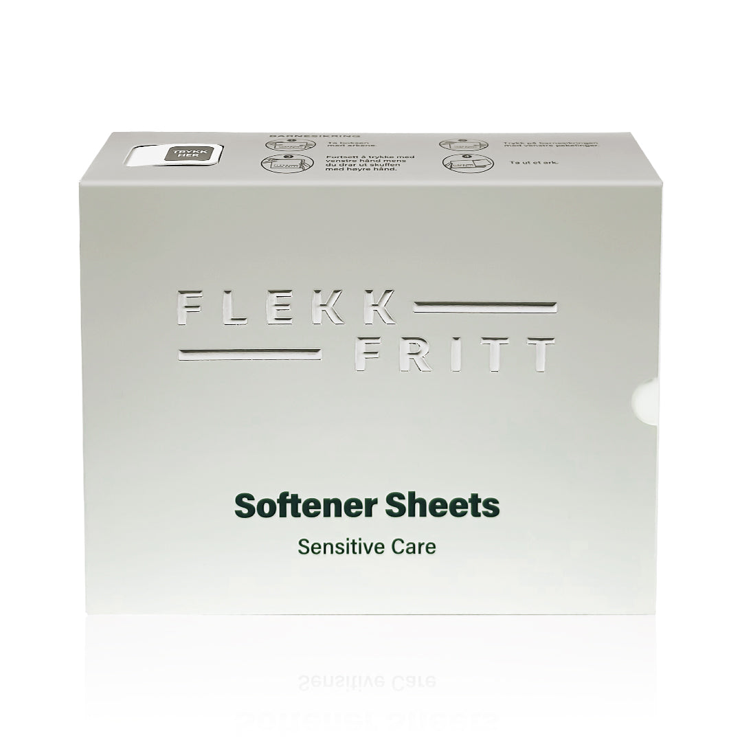 Flekkfritt Mýkingararkir Án ilmefna Sensitive Care 50stk <100 þvottar