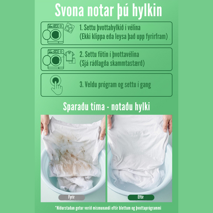 Flekkfritt 3 i 1 Þvottahylki  Triflora 40 stk