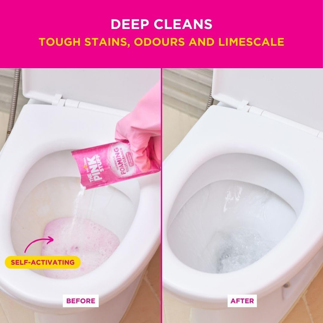 The Pink Stuff Miracle Foaming Toilet Cleaner 3x100g