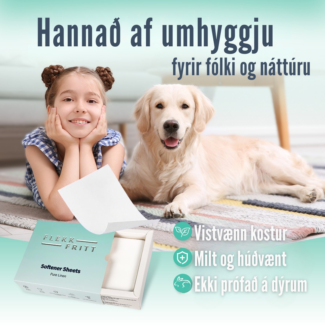Flekkfritt Mýkingararkir Pure Linen 50stk <100 þvottar