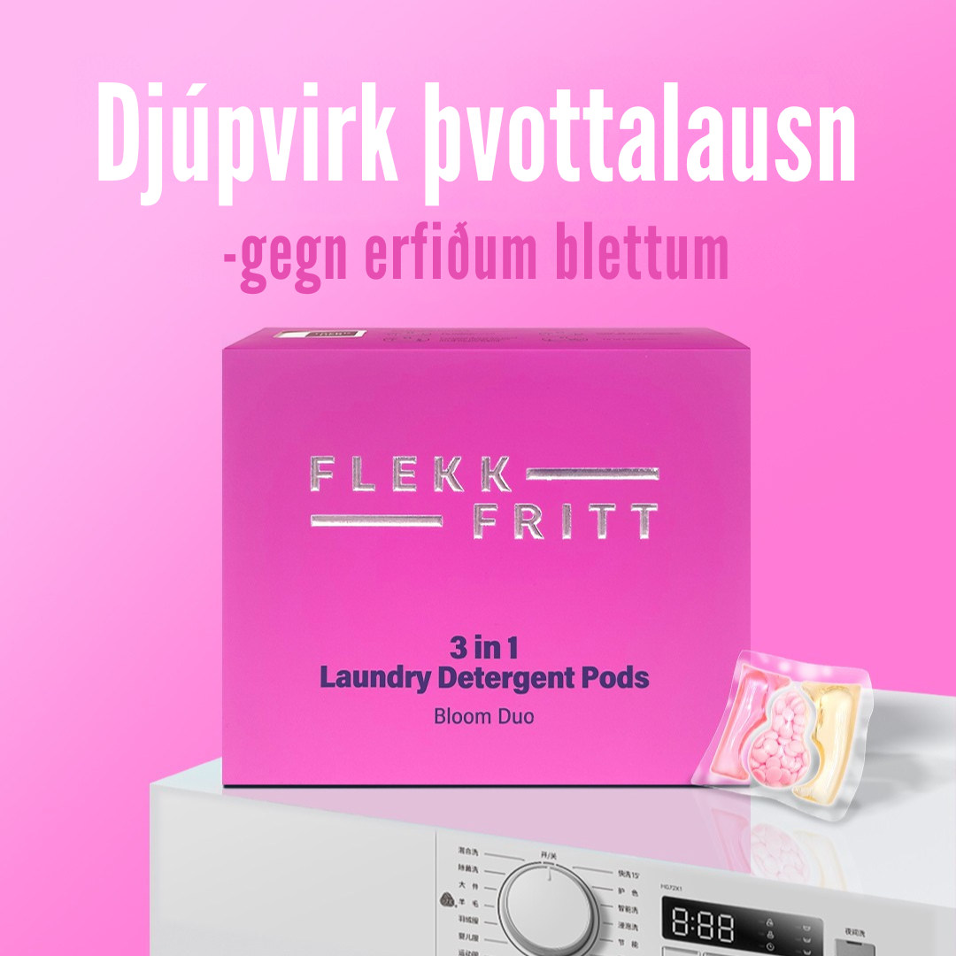 Flekkfritt 3 í 1 Þvottahylki  Bloom Duo 40 stk