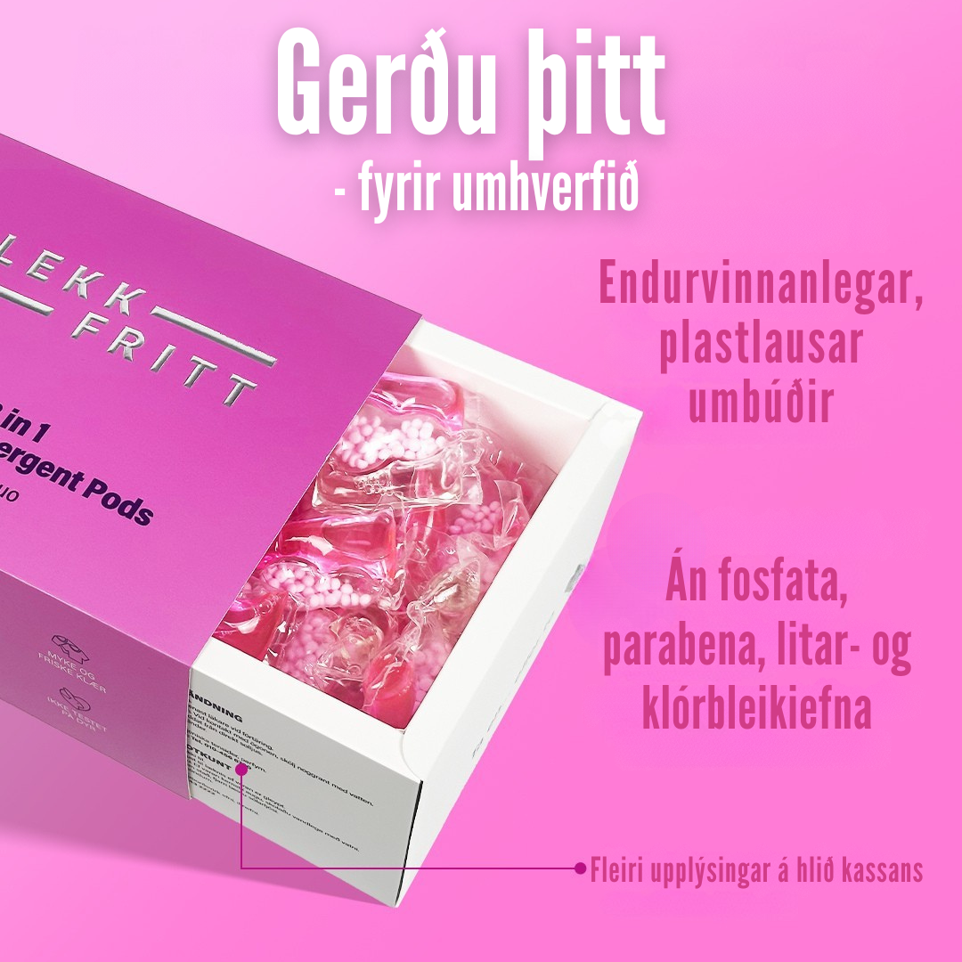 Flekkfritt 3 í 1 Þvottahylki  Bloom Duo 40 stk