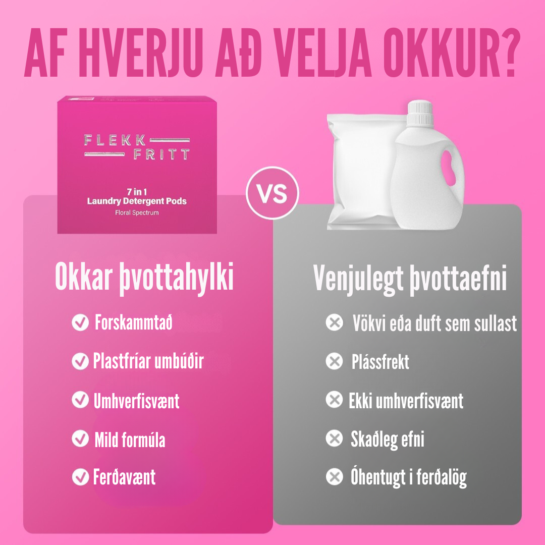 Flekkfritt 7 i 1 Þvottahylki  Floral Spectrum 40 stk