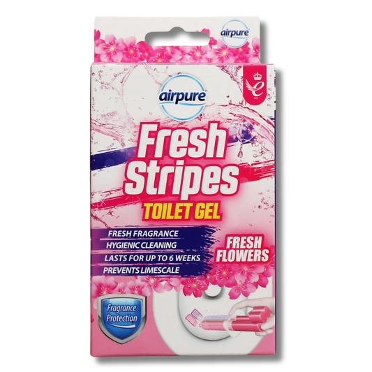 Airpure Fresh Stipes Toilet Gel Fresh Flowers 45ml