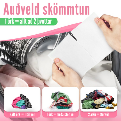 Flekkfritt Þvottaarkir  Blossom Kiss 50 ark <100 vask