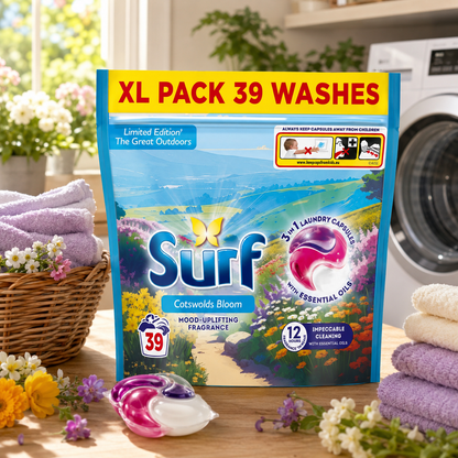 Surf 3 in 1 Laundry Capsules Cotswolds Bloom 39w