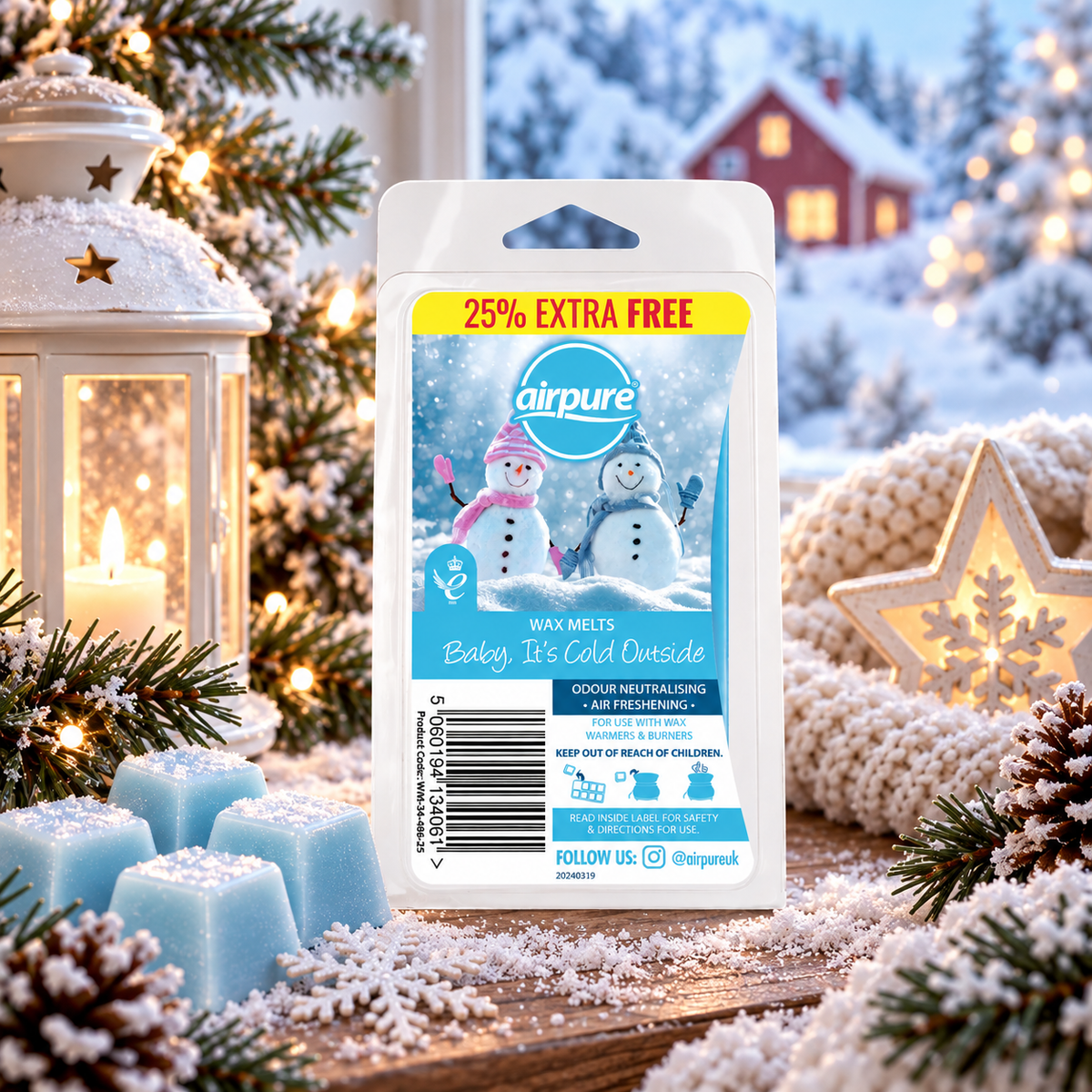 Airpure Wax Melts Baby It's Cold Outside 86g