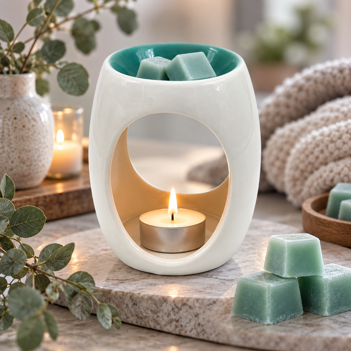 Airpure Ceramic Wax Melter Green