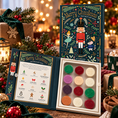 Airpure Merry Christmas Wax Melts Gift Book Nutcracker