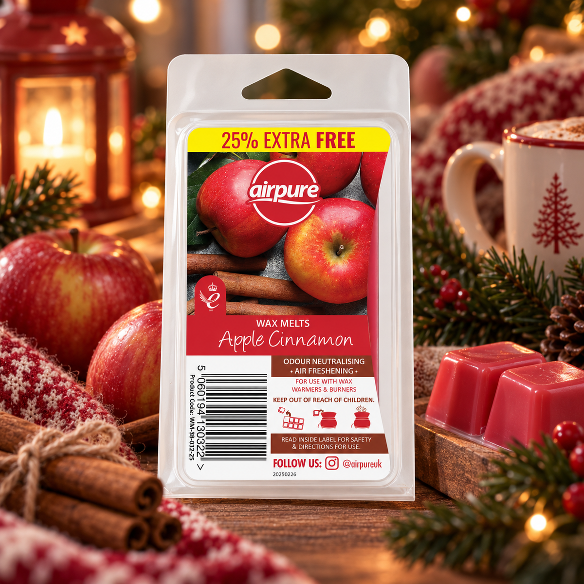 Airpure Wax Melts Apple Cinnamon 86g