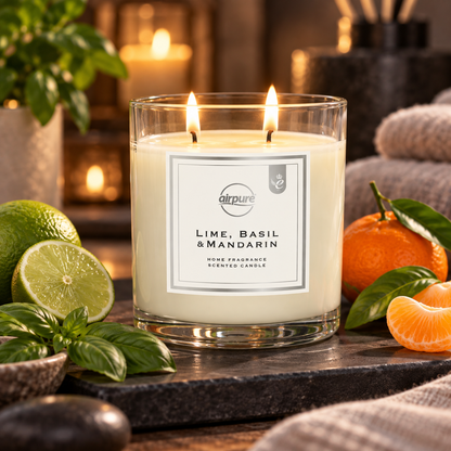 Airpure Signature Collection Candle Lime, Basil & Mandarin 312g