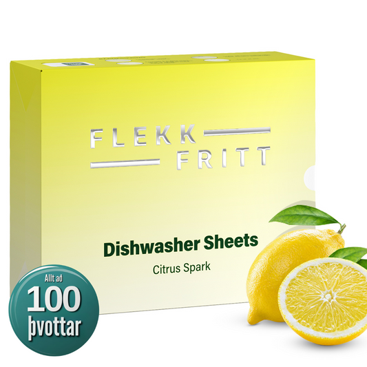 Flekkfritt Uppvaskarkir Citrus Spark 50stk <100 þvottar