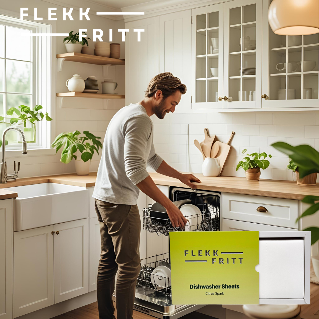 Flekkfritt Uppvaskarkir Citrus Spark 50stk <100 þvottar