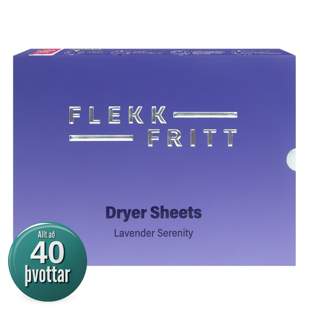 Flekkfritt Þurrkaraarkir Lavender Serenity 40 stk