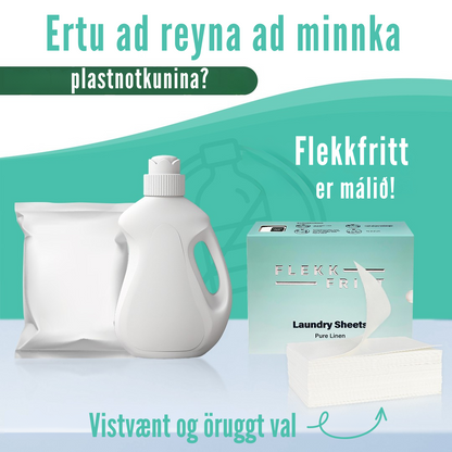 Flekkfritt Þvottaarkir  Pure Linen 50 ark <100 vask