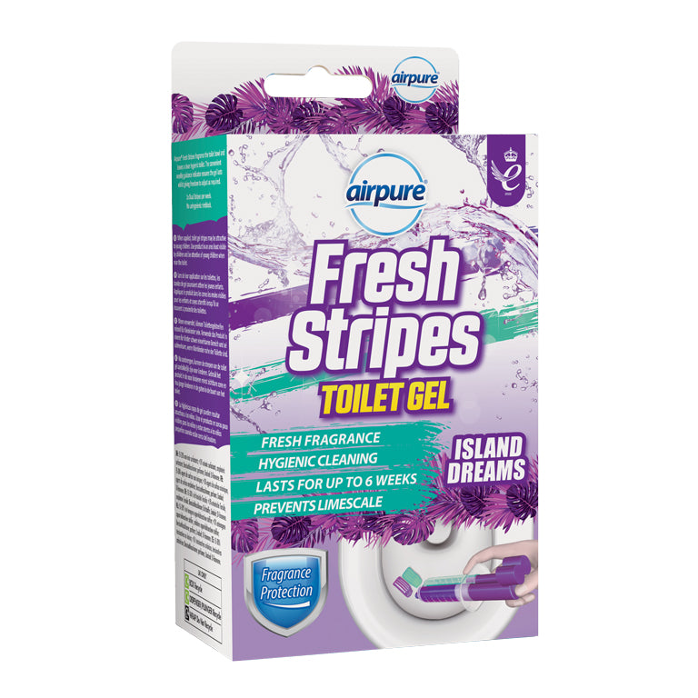 Airpure Fresh Stipes Toilet Gel Island Dreams 45ml
