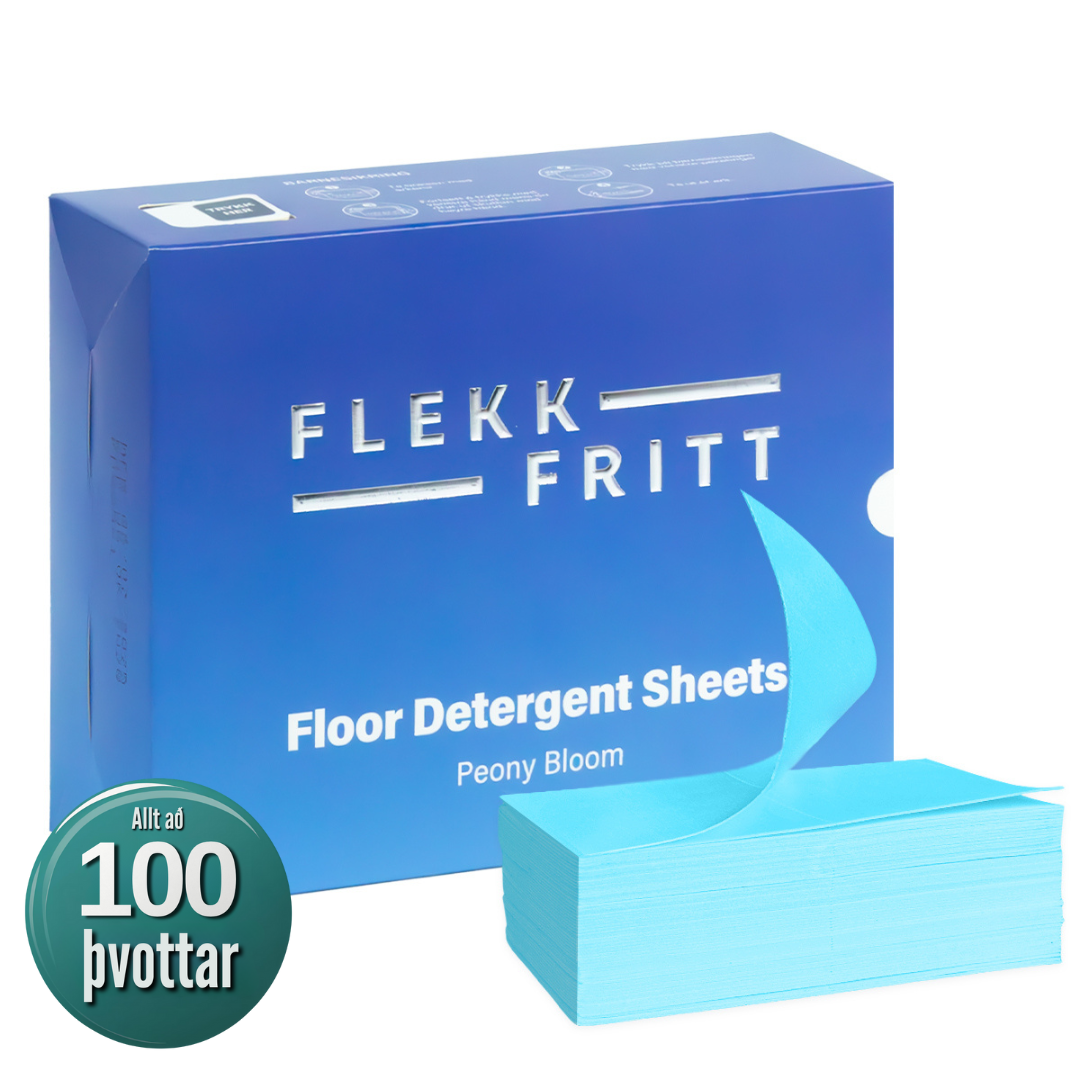 Flekkfritt gólfhreinsiblöð Peony Fresh pakkning