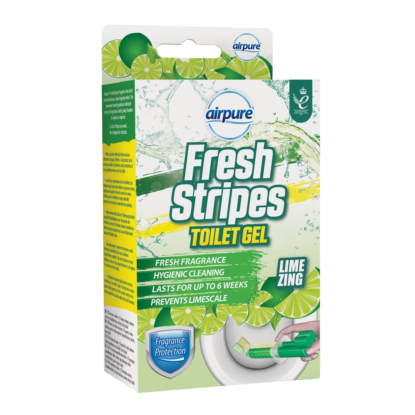 Airpure Fresh Stipes Toilet Gel Lime Zing 45ml