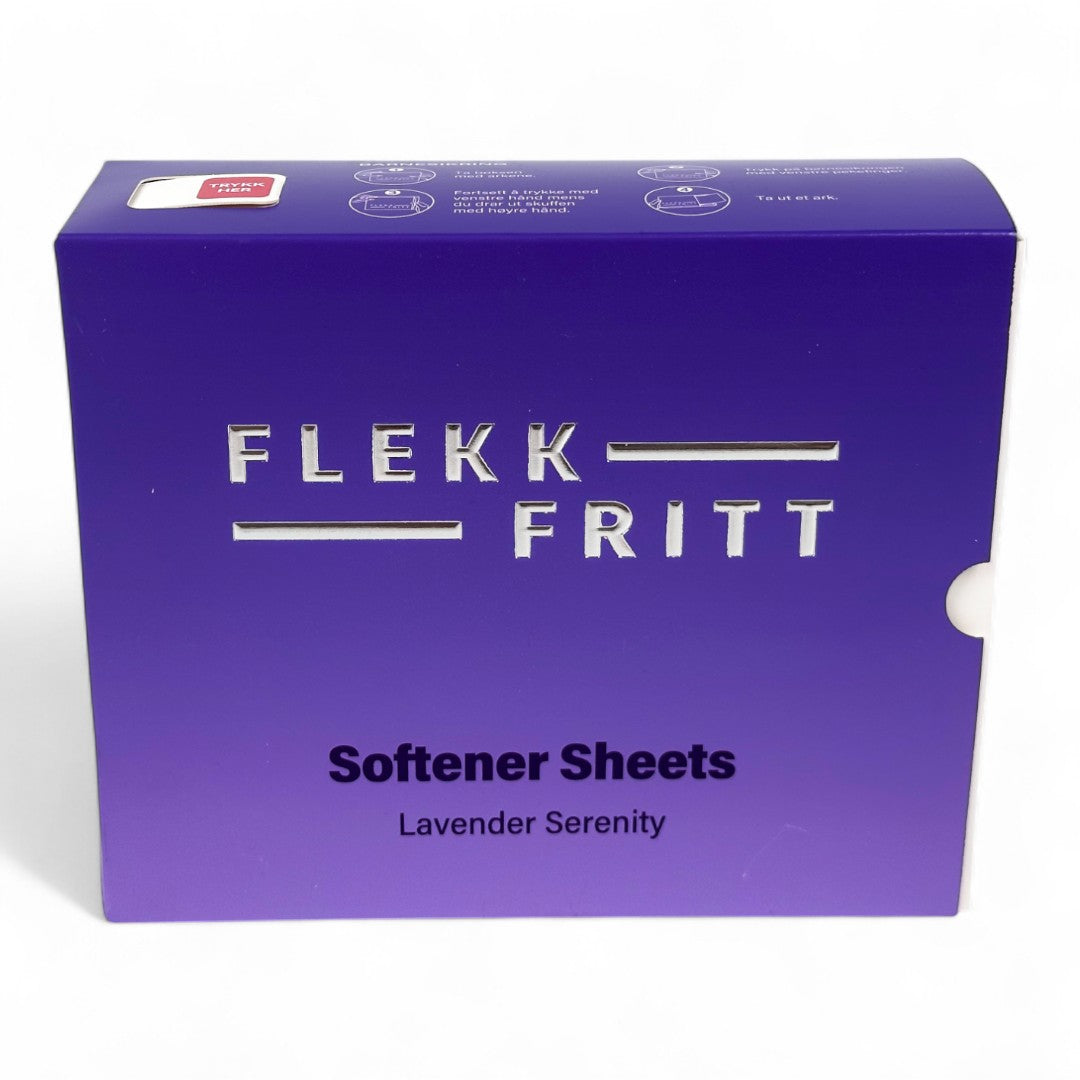 Flekkfritt Mýkingararkir Lavender Serenity 50stk <100 þvottar